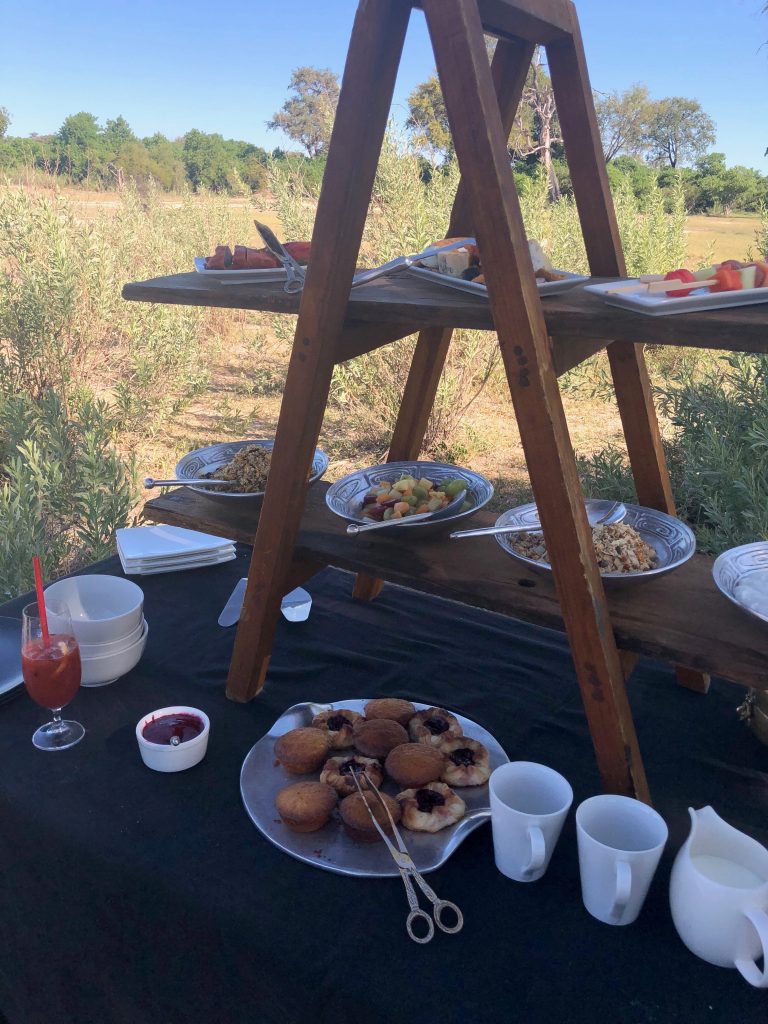 Bush breakfast assortments on table